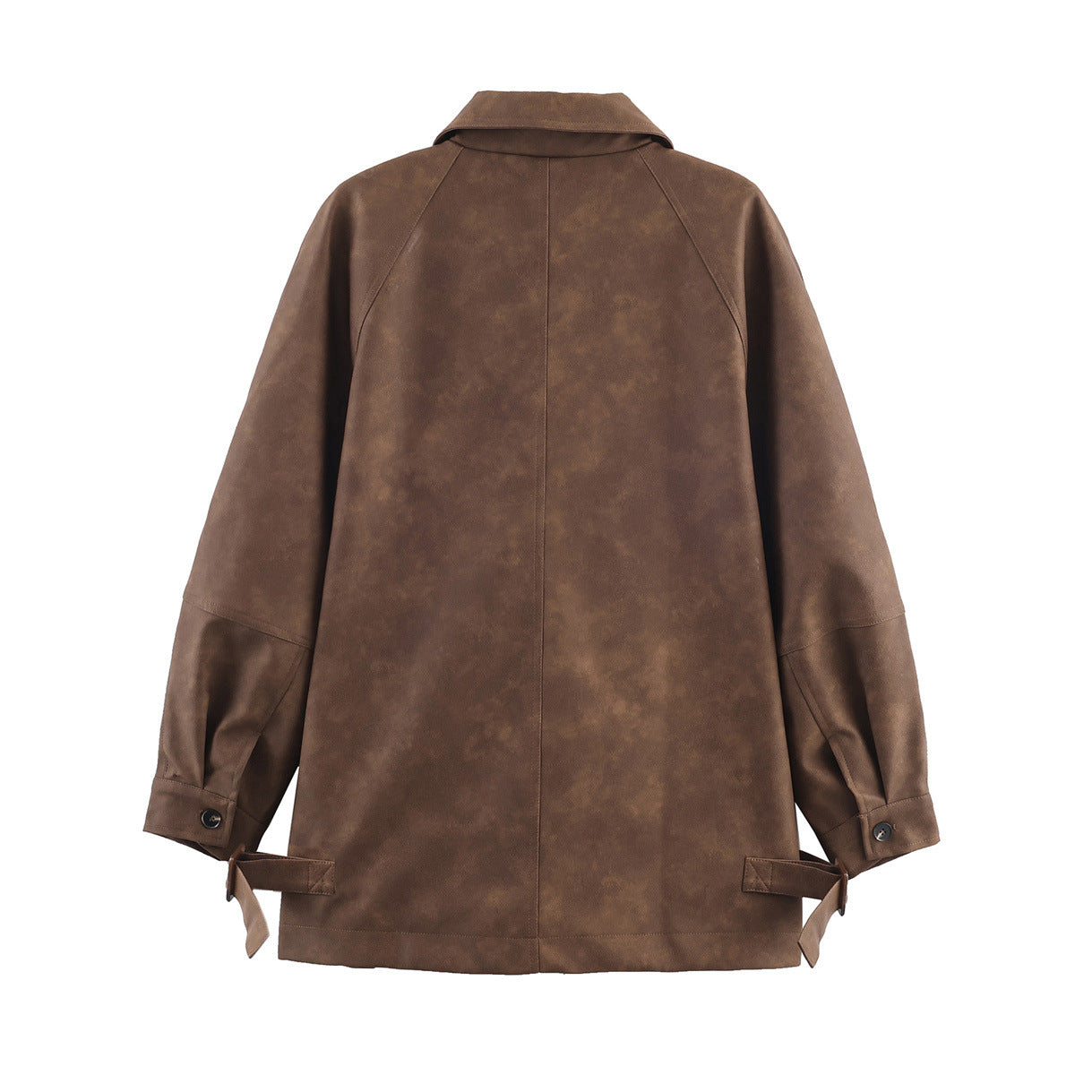 Long sleeved single breasted two tone jacket for women