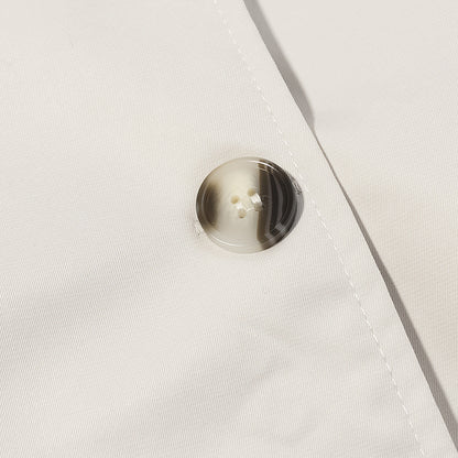 Stand up collar long sleeved double breasted waistband trench coat for women