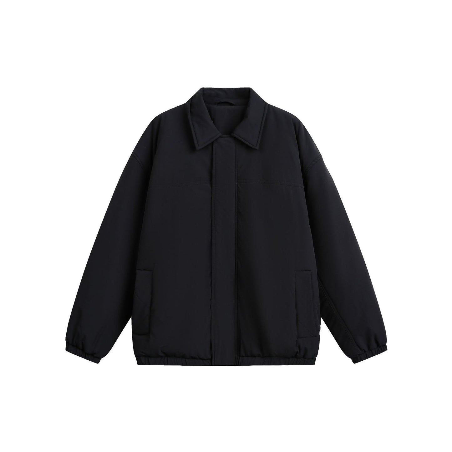 Solid Color Water-Resistant Lightweight Thinsulate Insulated Stand-Up Collar Cotton Jacket