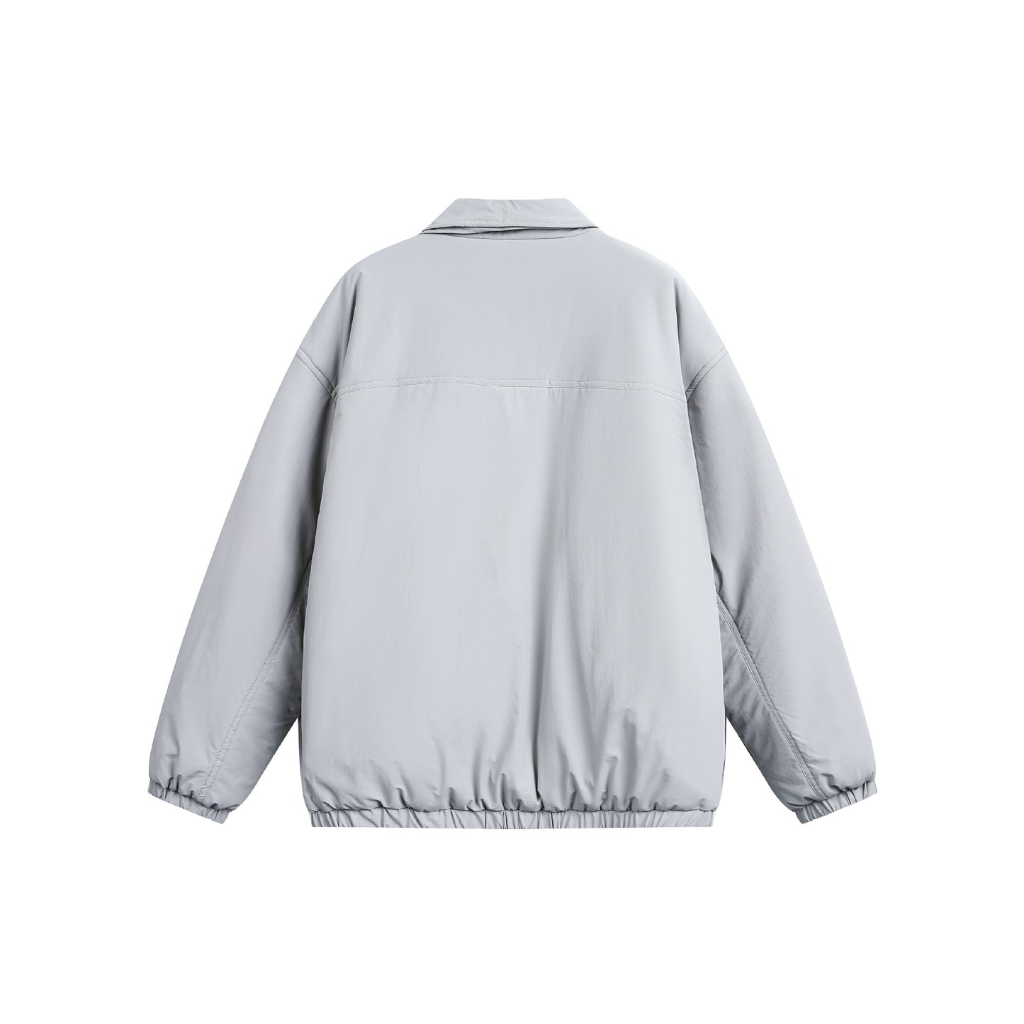 Solid Color Water-Resistant Lightweight Thinsulate Insulated Stand-Up Collar Cotton Jacket